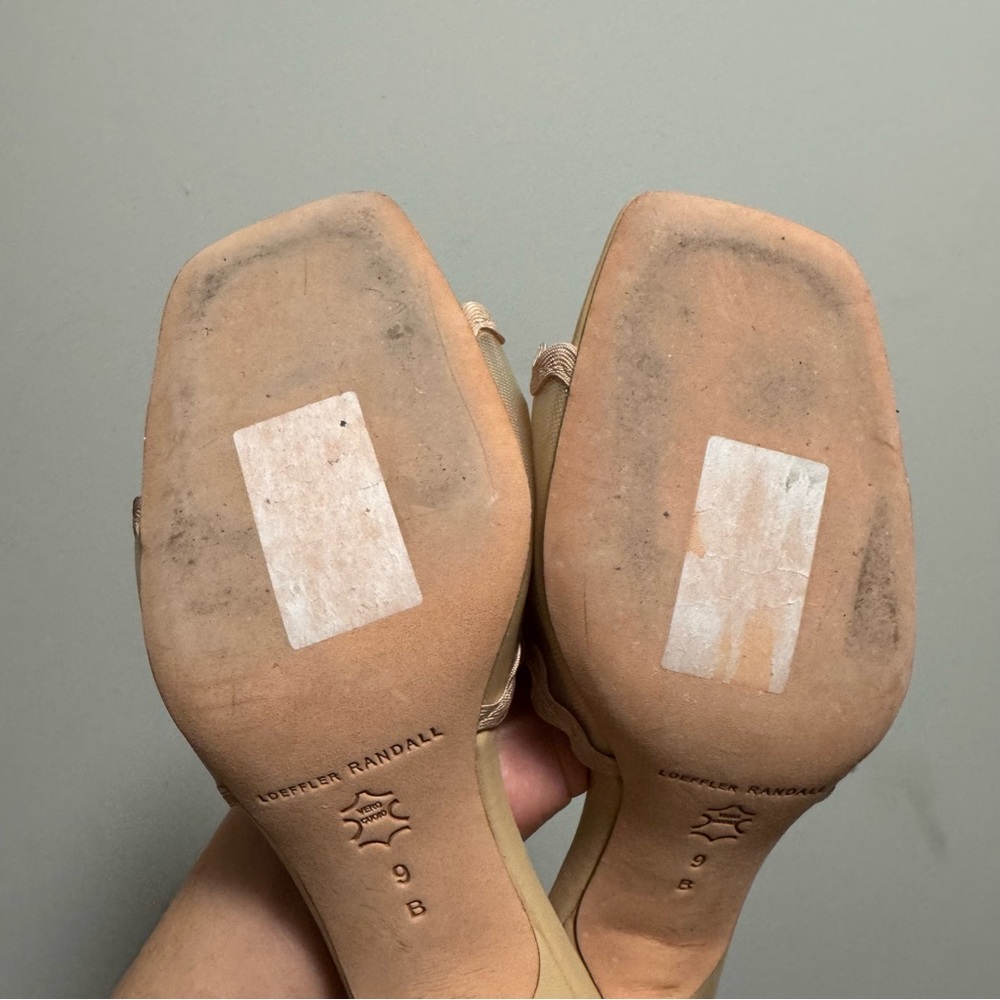 Loeffler Randall nude mesh sandals size 9 - Picture 9 of 9